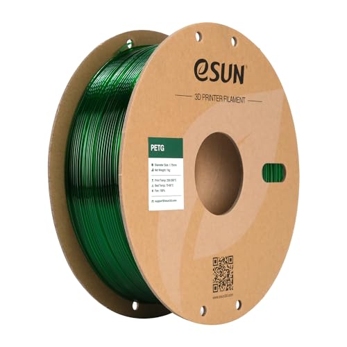eSUN PETG Filament 1.75mm, 3D Drucker Filament , Maßgenauigkeit +/- 0.05mm, 1kg Spule (2.2 LBS) für , Grün von eSUN