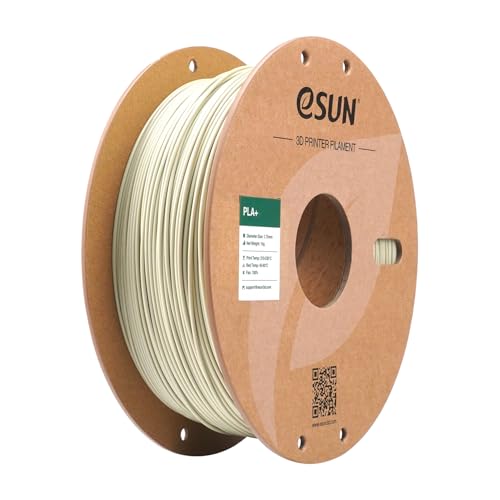 eSUN PLA+ Filament 1.75mm, 3D Drucker Filament PLA Plus, Maßgenauigkeit +/- 0.03mm, 1kg Spule (2.2 LBS) 3D Druck Filament für 3D Drucker, Helles Khaki von eSUN