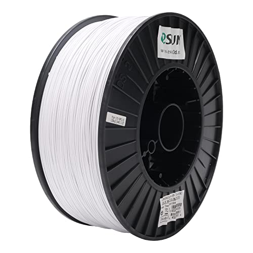 eSUN PLA+ Filament 1.75mm, 3D Drucker Filament PLA Plus, Maßgenauigkeit +/- 0.03mm, 3kg Spule (6.6 LBS) 3D Druck Filament für 3D Drucker, Kaltes Weiß von eSUN