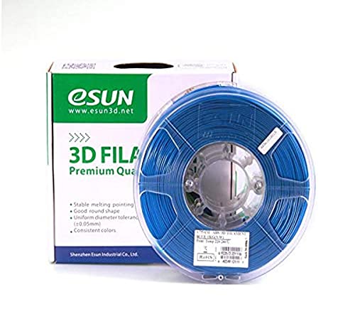 eSun 3D Filament - ABS+, 1kg, 1.75 mm - blau (blue), Druck Tempe. 220-260℃, für 3D Drucker Universal von eSUN