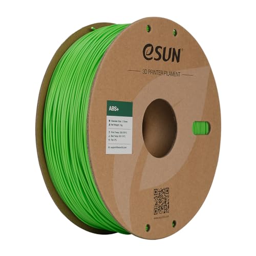 eSun ABS+ Filament, ABS Plus 3D-Drucker Filament, 1.75mm / 1kg - Hellgrün (peakgreen) von eSUN