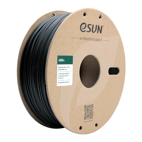 eSun ABS+ Filament, ABS Plus 3D-Drucker Filament, 1.75mm / 1kg - Schwarz (black) von eSUN