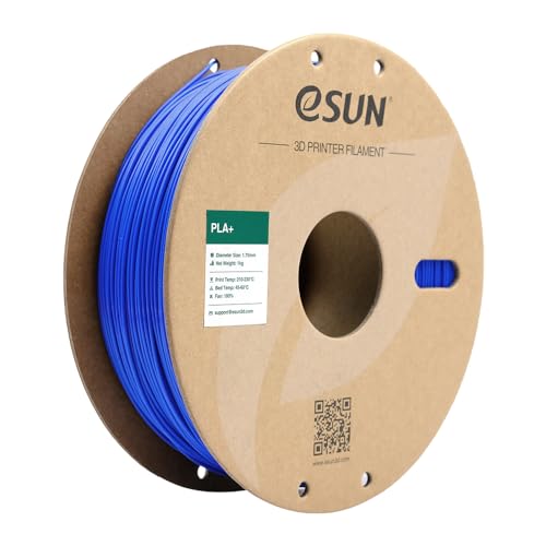 eSun PLA+ Filament, PLA Plus 3D-Drucker Filament, 1.75mm / 1kg - Blau (blue) von eSUN
