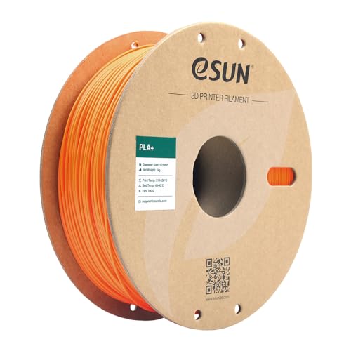 eSun PLA+ Filament, PLA Plus 3D-Drucker Filament, 1.75mm / 1kg - Orange (orange) von eSUN