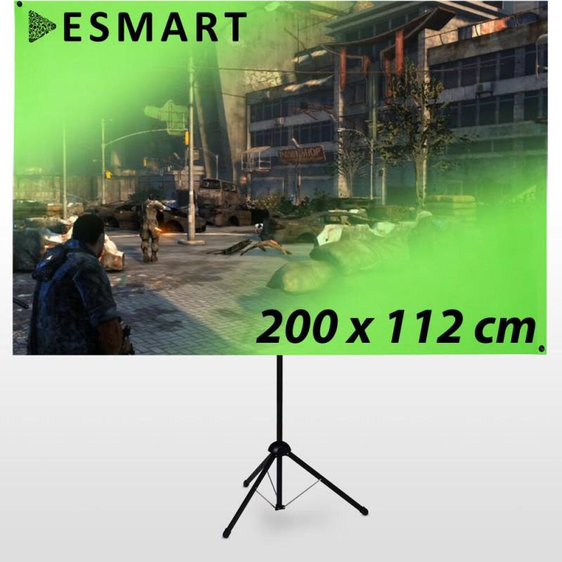 eSmart Expert X-Type Ultralightweight Greenscreen 200 x 112 cm / 90 Zoll von eSmart