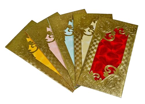 Esplanade Shagun Lifafa Briefumschläge für Bargeld, mehrfarbig, mit goldenen Details, Umschläge zum Verschenken von Geld, Hochzeit, Sagan, Eid, Rakhi, Festival, Familie und Unternehmen (Blumen-Set, 10 Esplanade Shagun Lifafa Briefumschläge für Bargeld, mehrfarbig, mit goldenen Details, Umschläge zum Verschenken von Geld, Hochzeit, Sagan, Eid, Rakhi, Festival, Familie und Unternehmen (Blumen-Set, 10 von eSplanade