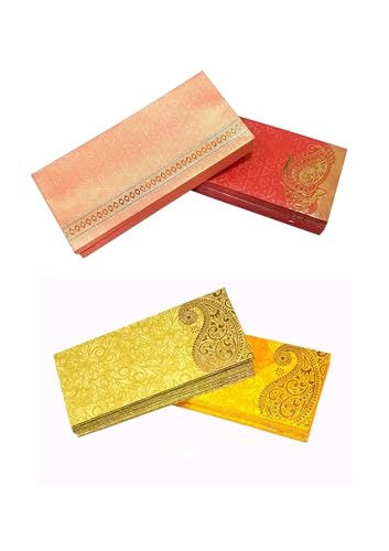 Esplanade Shagun Lifafa Briefumschläge für Bargeld, mehrfarbig, mit goldenen Details, Umschläge zum Verschenken von Geld, Hochzeit, Sagan, Eid, Rakhi, Festival, Familie und Unternehmen (sortiertes Set Esplanade Shagun Lifafa Briefumschläge für Bargeld, mehrfarbig, mit goldenen Details, Umschläge zum Verschenken von Geld, Hochzeit, Sagan, Eid, Rakhi, Festival, Familie und Unternehmen (sortiertes Set von eSplanade