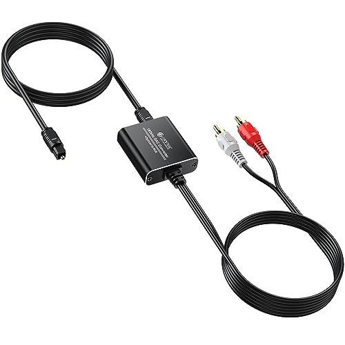 eSynic DAC Digitaler optischer Koaxial-Toslink-auf-Analog-Konverter Links/rechts RCA Audio-Adapter für PS3 360 HDTV Blu-Ray DVD Sky HD TV-Box eSynic DAC Digitaler optischer Koaxial-Toslink-auf-Analog-Konverter Links/rechts RCA Audio-Adapter für PS3 360 HDTV Blu-Ray DVD Sky HD TV-Box von eSynic