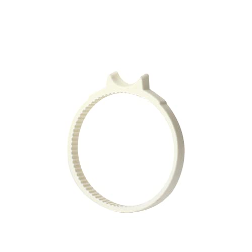 eTone Fokusring Fokus Zahnrad Ring Follow Focus Ring Objektivfokus Gummiringe 360 Grad Drehbar für Digitalkamera Objektive (weiß, 44mm-57mm) von eTone