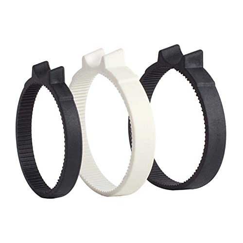 eTone Fokusring Fokus Zahnrad Ring Follow Focus Ring Objektivfokus Gummiringe 360 Grad Drehbar für Digitalkamera Objektive (weiß，50mm-64mm) von eTone