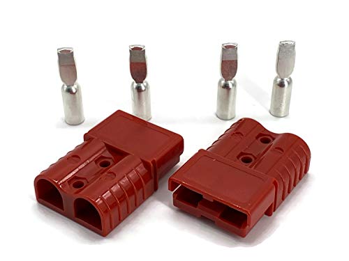 Batterie Stecker 120A 25 mm2 rot Set Steckverbinder für Gabelstapler Kabel von eXODA