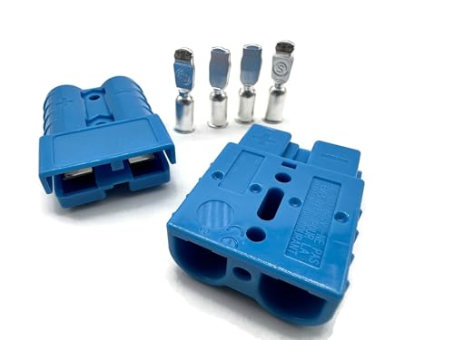 eXODA Batterie Stecker 50A 16 mm2 blau Set Steckverbinder für Gabelstapler Kabel eXODA Batterie Stecker 50A 16 mm2 blau Set Steckverbinder für Gabelstapler Kabel von eXODA