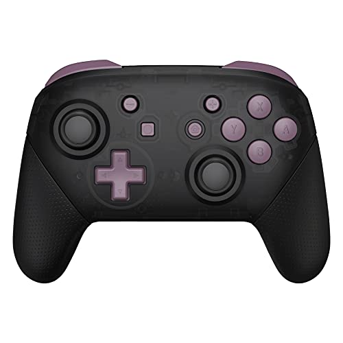 eXtremeRate DIY-Tasten Kit für Nintendo Switch Pro Controller, Ersatz Knöpfe ABXY D-Pad Trigger Home Buttons Ersatzknöpfe & Tool Set für NS Switch Pro Gamepad(Dunkelgraues Lila)-KEIN Controller von eXtremeRate