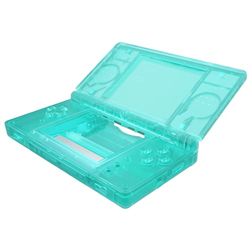 eXtremeRate Ersatz Gehäuse Case für nintendo DS Lite NDSL, Voll Hülle&Knöpfen&Screen Protector Shell Zubehör für nintendo DS Lite Handheld Spielekonsole–Konsole NICHT enthalten-Transparent Smaragdgrün von eXtremeRate