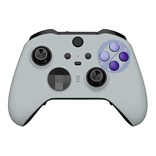 eXtremeRate Front Case für Xbox Elite Series 2-Core Controller, DIY-Ersatz Hülle&Thumbstick Accent Ring Gehäuse Zubehör für Xbox Elite Series 2 Gamepad Modell 1797-Classic SNES-Stil von eXtremeRate