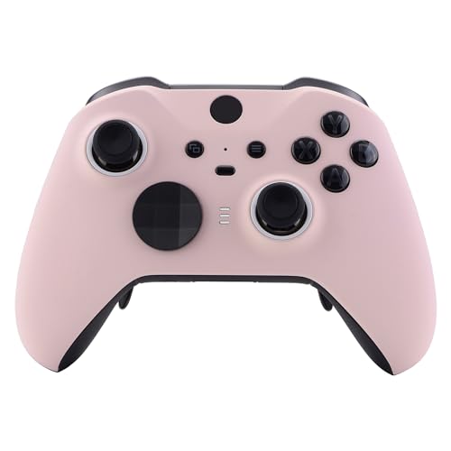 eXtremeRate Front Gehäuse für Xbox Elite Series 2/Series 2-Core Controller,DIY-Ersatz Hülle&Thumbsticks Accent-Ring Case Shell Set für Xbox Elite Series 2 Gamepad Modell 1797-Pink von eXtremeRate