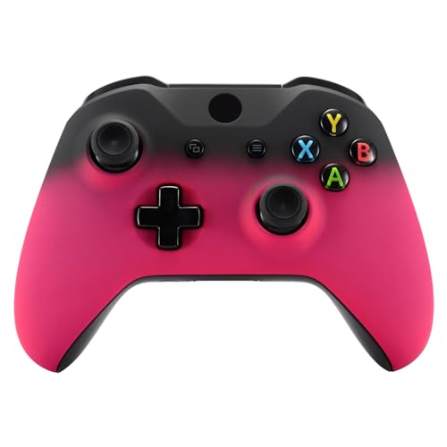 eXtremeRate Case Hülle für Xbox One S/X Controller, Vorderseite Gehäuse Cover Oberschale Skin Schale Shell Zubehör für Xbox One S/X Controller Model 1708-Schatten Rosa von eXtremeRate