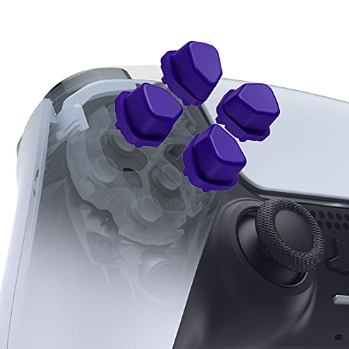 eXtremeRate Geteilte D-Pad Knöpfe(SDP-Tasten) für ps5 für ps4 Controller, Ergonomische Unabhängige Richtungstasten Aktionstasten Dpad Set für ps4 Slim Pro für ps5 Controller(Lila) von eXtremeRate