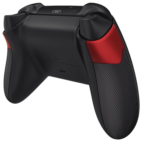 eXtremeRate Griffteile Hülle Gehäuse für Xbox Series X/S Controller, ASR Version Gummiert Grips Case, DIY-Ersatz Seitliche Shell Cover für Xbox Core Controller Model 1914-Scharlachrot von eXtremeRate