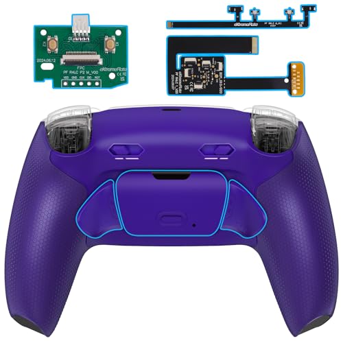 eXtremeRate RISE Plus MAX Remap Kit für ps5 Controller BDM-010/020, Custom Gummiert Griff Rückgehäuse & Programmierbare Back Paddles & Clicky Trigger Stops Kit für ps5 Controller–Galactic Purple eXtremeRate RISE Plus MAX Remap Kit für ps5 Controller BDM-010/020, Custom Gummiert Griff Rückgehäuse & Programmierbare Back Paddles & Clicky Trigger Stops Kit für ps5 Controller–Galactic Purple von eXtremeRate