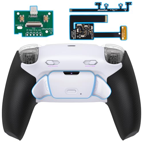 eXtremeRate RISE Plus MAX Remap Kit für ps5 Controller BDM-010/020, Custom Gummiert Griff Rückgehäuse & Programmierbare Back Paddles & Clicky Trigger Stops Kit für ps5 Controller–Weiß Schwarz eXtremeRate RISE Plus MAX Remap Kit für ps5 Controller BDM-010/020, Custom Gummiert Griff Rückgehäuse & Programmierbare Back Paddles & Clicky Trigger Stops Kit für ps5 Controller–Weiß Schwarz von eXtremeRate
