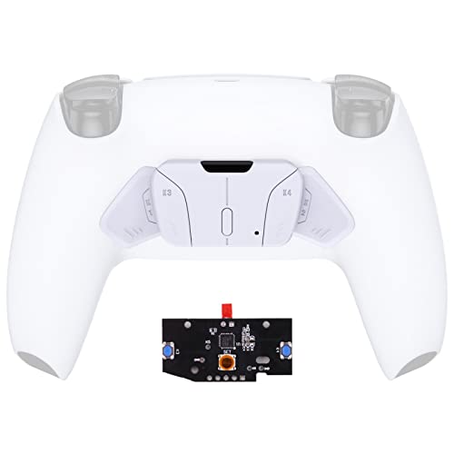 eXtremeRate RISE4 Ersatz Rücktasten&Remap Board für ps5 Controller Rise&RISE4 Remap Kit, Austauschbare K1 K2 K3 K4 Back Paddles/PCBA Platine[KEIN Full RISE4 Remap Kit]-Weiß von eXtremeRate