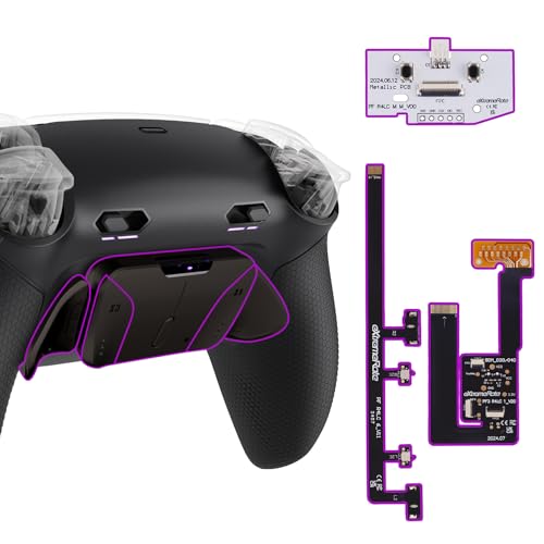eXtremeRate RISE4 Plus MAX Metall Remap Kit für ps5 Controller BDM-030/040/050, Gummiert Griff Rückgehäuse Case & Real Metal Back Button Paddles & Clicky Trigger Upgrade Kit für ps5–Schwarz eXtremeRate RISE4 Plus MAX Metall Remap Kit für ps5 Controller BDM-030/040/050, Gummiert Griff Rückgehäuse Case & Real Metal Back Button Paddles & Clicky Trigger Upgrade Kit für ps5–Schwarz von eXtremeRate
