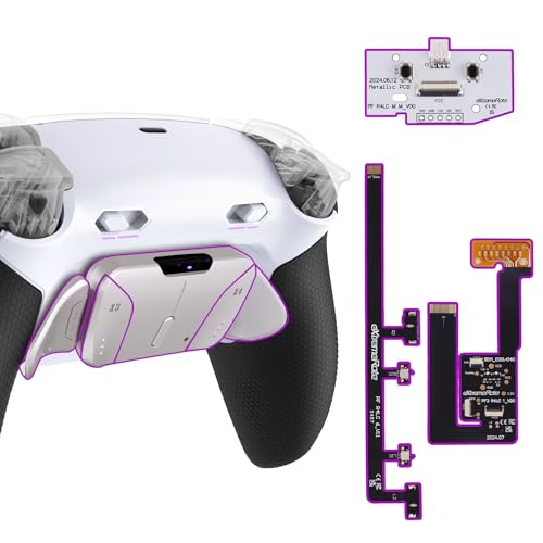 eXtremeRate RISE4 Plus MAX Metall Remap Kit für ps5 Controller BDM-030/040/050, Gummiert Griff Rückgehäuse Case & Real Metal Back Button Paddles & Clicky Trigger Upgrade Kit für ps5–Weiß Schwarz eXtremeRate RISE4 Plus MAX Metall Remap Kit für ps5 Controller BDM-030/040/050, Gummiert Griff Rückgehäuse Case & Real Metal Back Button Paddles & Clicky Trigger Upgrade Kit für ps5–Weiß Schwarz von eXtremeRate
