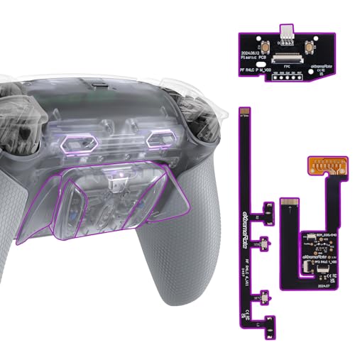eXtremeRate RISE4 Plus MAX Remap Kit für ps5 Controller BDM-030/040/050, Re-Design Gummiert Griff Rückgehäuse&Back Paddles Aufsatz&Einstellbar Clicky Trigger Modul Kit für ps5-Clear & Grau eXtremeRate RISE4 Plus MAX Remap Kit für ps5 Controller BDM-030/040/050, Re-Design Gummiert Griff Rückgehäuse&Back Paddles Aufsatz&Einstellbar Clicky Trigger Modul Kit für ps5-Clear & Grau von eXtremeRate