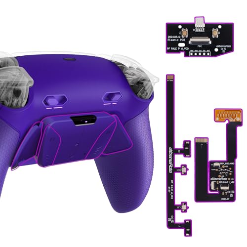 eXtremeRate RISE4 Plus MAX Remap Kit für ps5 Controller BDM-030/040/050, Re-Design Gummiert Griff Rückgehäuse&Back Paddles Aufsatz&Einstellbar Clicky Trigger Modul Kit für ps5-Galactic Purple eXtremeRate RISE4 Plus MAX Remap Kit für ps5 Controller BDM-030/040/050, Re-Design Gummiert Griff Rückgehäuse&Back Paddles Aufsatz&Einstellbar Clicky Trigger Modul Kit für ps5-Galactic Purple von eXtremeRate