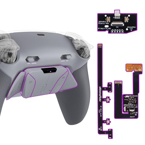 eXtremeRate RISE4 Plus MAX Remap Kit für ps5 Controller BDM-030/040/050, Re-Design Gummiert Griff Rückgehäuse&Back Paddles Aufsatz&Einstellbar Clicky Trigger Modul Kit für ps5-Quarzgrau&Grau eXtremeRate RISE4 Plus MAX Remap Kit für ps5 Controller BDM-030/040/050, Re-Design Gummiert Griff Rückgehäuse&Back Paddles Aufsatz&Einstellbar Clicky Trigger Modul Kit für ps5-Quarzgrau&Grau von eXtremeRate