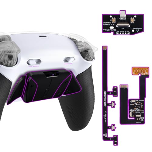 eXtremeRate RISE4 Plus MAX Remap Kit für ps5 Controller BDM-030/040/050, Re-Design Gummiert Griff Rückgehäuse&Back Paddles Aufsatz&Einstellbar Clicky Trigger Modul Kit für ps5–Schwarz Weiß eXtremeRate RISE4 Plus MAX Remap Kit für ps5 Controller BDM-030/040/050, Re-Design Gummiert Griff Rückgehäuse&Back Paddles Aufsatz&Einstellbar Clicky Trigger Modul Kit für ps5–Schwarz Weiß von eXtremeRate