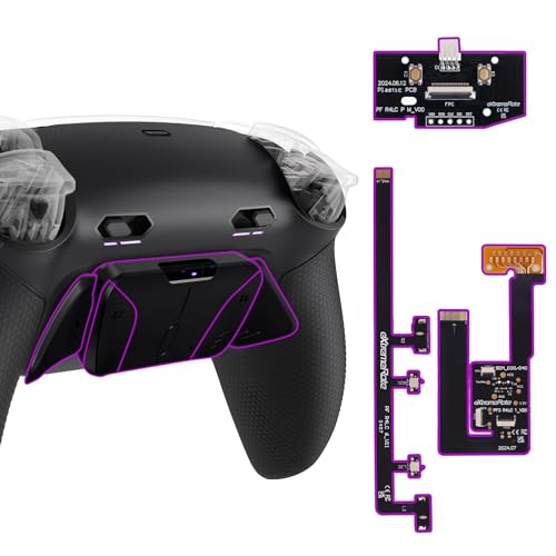 eXtremeRate RISE4 Plus MAX Remap Kit für ps5 Controller BDM-030/040/050, Re-Design Gummiert Griff Rückgehäuse&Back Paddles Aufsatz&Einstellbar Clicky Trigger Modul Kit für ps5–Schwarz eXtremeRate RISE4 Plus MAX Remap Kit für ps5 Controller BDM-030/040/050, Re-Design Gummiert Griff Rückgehäuse&Back Paddles Aufsatz&Einstellbar Clicky Trigger Modul Kit für ps5–Schwarz von eXtremeRate