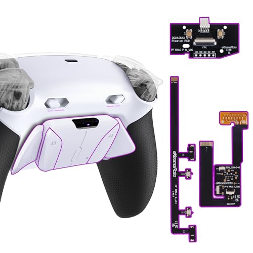 eXtremeRate RISE4 Plus MAX Remap Kit für ps5 Controller BDM-030/040/050, Re-Design Gummiert Griff Rückgehäuse&Back Paddles Aufsatz&Einstellbar Clicky Trigger Modul Kit für ps5–Weiß Schwarz eXtremeRate RISE4 Plus MAX Remap Kit für ps5 Controller BDM-030/040/050, Re-Design Gummiert Griff Rückgehäuse&Back Paddles Aufsatz&Einstellbar Clicky Trigger Modul Kit für ps5–Weiß Schwarz von eXtremeRate