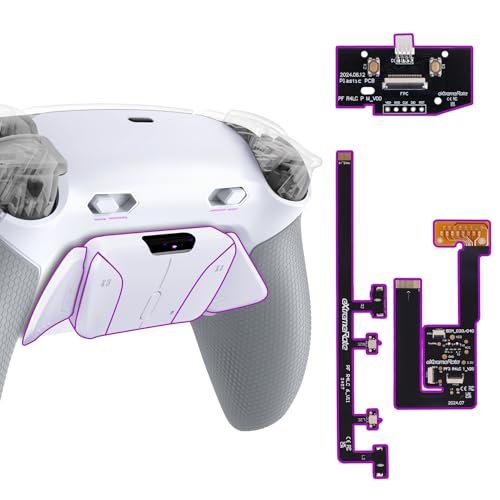 eXtremeRate RISE4 Plus MAX Remap Kit für ps5 Controller BDM-030/040/050, Re-Design Gummiert Griff Rückgehäuse&Back Paddles Aufsatz&Einstellbar Clicky Trigger Modul Kit für ps5–Weiß Grau eXtremeRate RISE4 Plus MAX Remap Kit für ps5 Controller BDM-030/040/050, Re-Design Gummiert Griff Rückgehäuse&Back Paddles Aufsatz&Einstellbar Clicky Trigger Modul Kit für ps5–Weiß Grau von eXtremeRate
