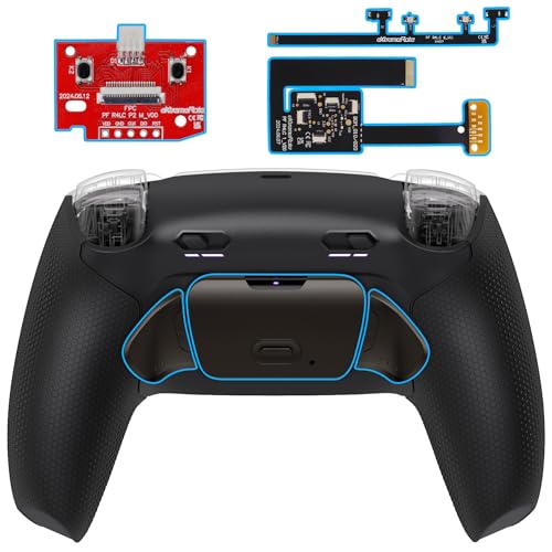 eXtremeRate Rise Plus MAX Metall Remap Kit für ps5 Controller BDM-010/020, Gummiert Griff Rückgehäuse Case & Real Metal Button Paddles & Clicky Trigger Upgrade Kit für ps5 Controller–Schwarz eXtremeRate Rise Plus MAX Metall Remap Kit für ps5 Controller BDM-010/020, Gummiert Griff Rückgehäuse Case & Real Metal Button Paddles & Clicky Trigger Upgrade Kit für ps5 Controller–Schwarz von eXtremeRate
