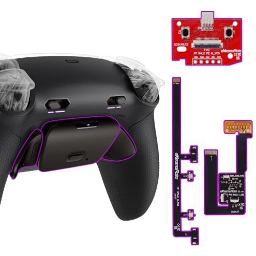 eXtremeRate RISE Plus MAX Metall Remap Kit für ps5 Controller BDM-030/040/050, Gummiert Griff Rückgehäuse Case & Real Metal Button Paddles & Clicky Trigger Upgrade Kit für ps5 Controller–Schwarz eXtremeRate RISE Plus MAX Metall Remap Kit für ps5 Controller BDM-030/040/050, Gummiert Griff Rückgehäuse Case & Real Metal Button Paddles & Clicky Trigger Upgrade Kit für ps5 Controller–Schwarz von eXtremeRate