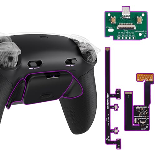 eXtremeRate Rise Plus MAX Remap Kit für ps5 Controller BDM-030/040/050, Custom Gummiert Griff Rückgehäuse & Programmierbare Back Paddles & Clicky Trigger Stops Kit für ps5 Controller–Schwarz eXtremeRate Rise Plus MAX Remap Kit für ps5 Controller BDM-030/040/050, Custom Gummiert Griff Rückgehäuse & Programmierbare Back Paddles & Clicky Trigger Stops Kit für ps5 Controller–Schwarz von eXtremeRate