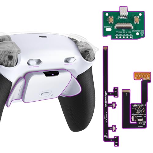 eXtremeRate RISE Plus MAX Remap Kit für ps5 Controller BDM-030/040/050, Custom Gummiert Griff Rückgehäuse & Programmierbare Back Paddles & Clicky Trigger Stops Kit für ps5 Controller–Weiß Schwarz eXtremeRate RISE Plus MAX Remap Kit für ps5 Controller BDM-030/040/050, Custom Gummiert Griff Rückgehäuse & Programmierbare Back Paddles & Clicky Trigger Stops Kit für ps5 Controller–Weiß Schwarz von eXtremeRate