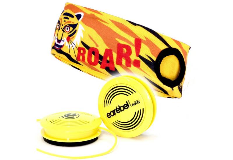 earebel Earebel Kinderkopfhörer - Set Tiger Gelb mit AKG Kopfhörern gelb Kopfhörer von earebel