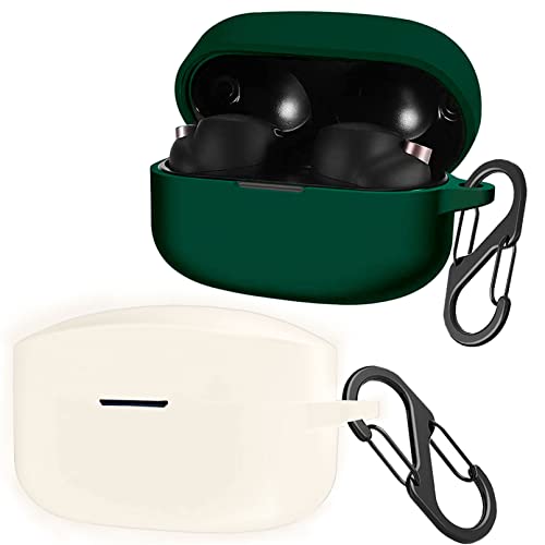 easyBee Hülle 2er-Pack Kompatibel mit Sony WF-1000XM4 True Wireless Noise Canceling, Flüssiges Silikon Case Ultradünn Stoßfest Schutzhülle Bluetooth Kopfhörer Tasche - Aeiß und Dunkelgrün easyBee Hülle 2er-Pack Kompatibel mit Sony WF-1000XM4 True Wireless Noise Canceling, Flüssiges Silikon Case Ultradünn Stoßfest Schutzhülle Bluetooth Kopfhörer Tasche - Aeiß und Dunkelgrün von easyBee