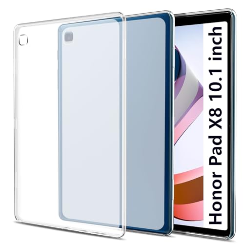 easyBee Hülle Kompatibel mit Honor Pad X8 10.1 Zoll Case, Ultradünn Silikon Stoßfest Rückseite Abdeckung TPU Tablet Schutzhülle - Halbtransparent von easyBee