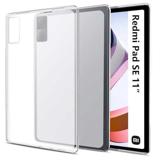 easyBee Hülle Kompatibel mit Xiaomi Redmi Pad SE 11 Zoll Case, Ultradünn Silikon Stoßfest Rückseite Abdeckung TPU Tablet Schutzhülle - Halbtransparent von easyBee