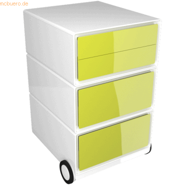 easyBox Rollcontainer HxBxT 64,2x39x43,6cm 2 Schubladen/1 Doppelschubl von easyBox