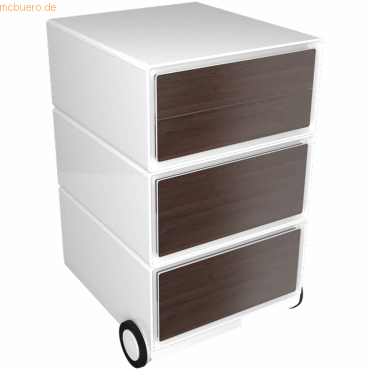 easyBox Rollcontainer HxBxT 64,2x39x43,6cm 2 Schubladen/1 Doppelschubl von easyBox