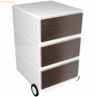 easyBox Rollcontainer HxBxT 64,2x39x43,6cm 3 Schübe wenge von easyBox