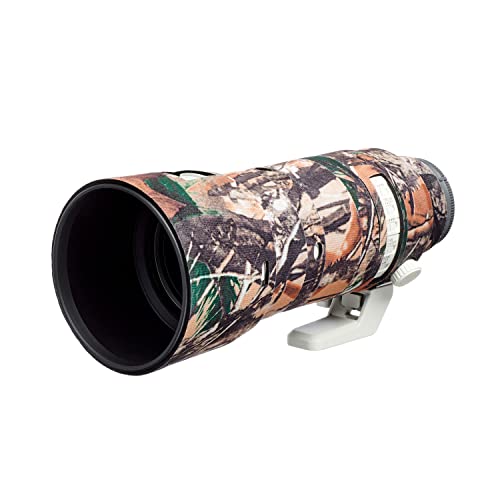 easyCover - Lens Oak - Objektivschutz - Schutz für Ihr Kameraobjektiv - Sony FE 70-200mm F2.8 GM OSS II - Wald Camouflage von easyCover