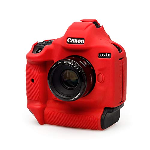 easyCover - Silikon Kameratasche - Schutz für Ihre Kamera - Canon 1Dx Mark III - Rot von easyCover