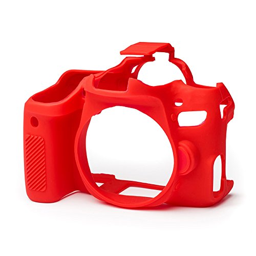 easyCover - Silikon Kameratasche - Schutz für Ihre Kamera - Canon 77D - Rot von easyCover