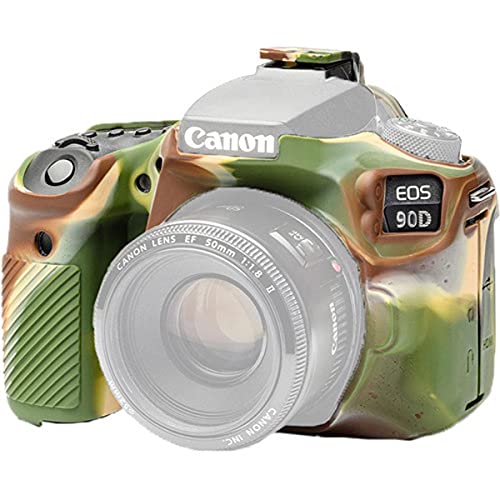 easyCover - Silikon Kameratasche - Schutz für Ihre Kamera - Canon 90D - Camouflage von easyCover